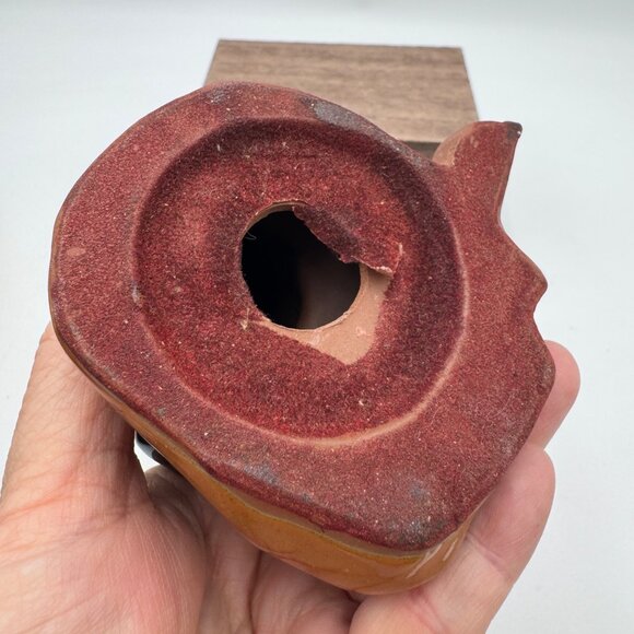 Vintage Japanese UCTCI Clay Pottery Girl Vase Figurine Redware Stoneware Art - Picture 9 of 13